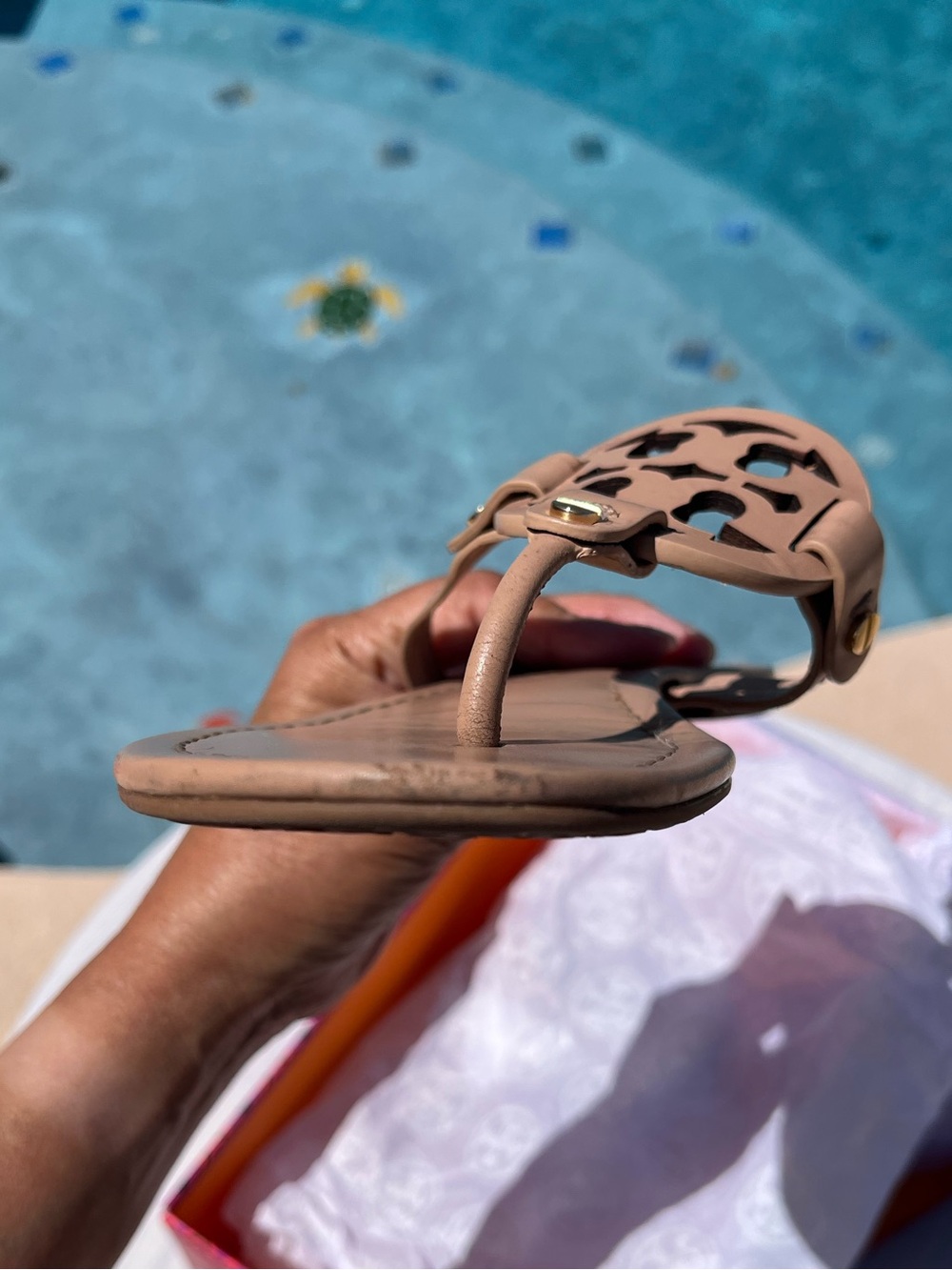 Tory Burch Miller Light Make Up Sandals-Calf Leather - Picture 6 of 16